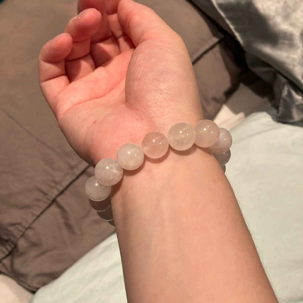 Elegant rose quartz Beaded Bracelet